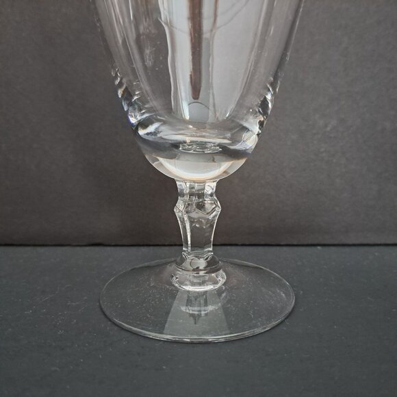 Fostoria Engagement-Platinum Iced Tea Glass 6.5" Crystal Stemware USA Vintage - Picture 5 of 9